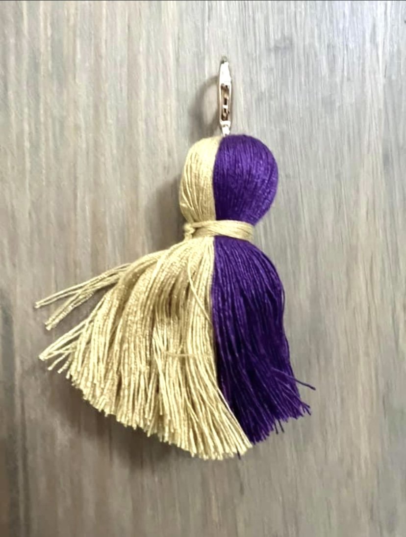 Purple and Gold Tassels — Serenity Home & Gifts
